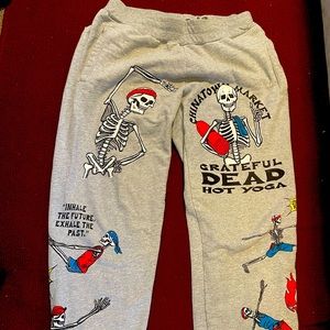 Rare Chinatown Market Grateful Dead Hot Yoga Sweatpants